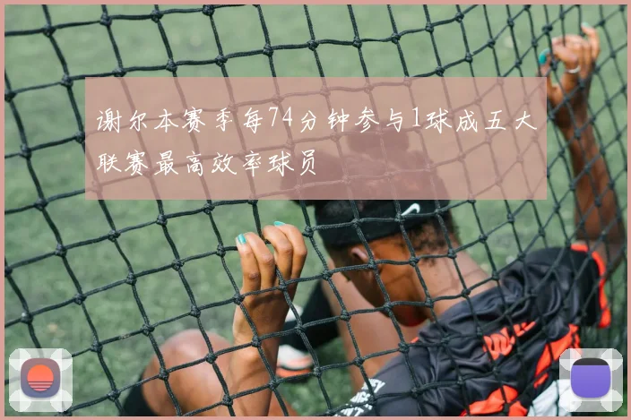 谢尔本赛季每74分钟参与1球成五大联赛最高效率球员